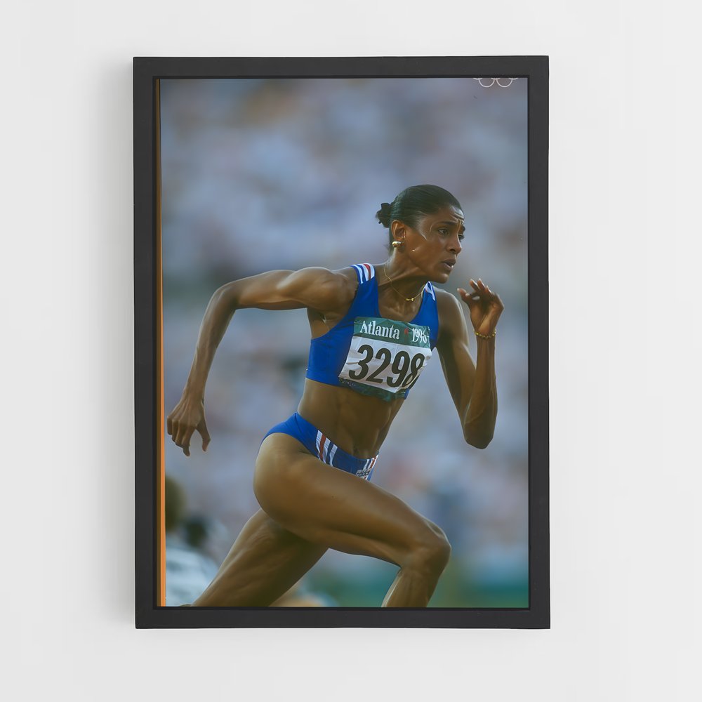 Poster La Course de Marie-José – affiche Athlétisme (vue 2)